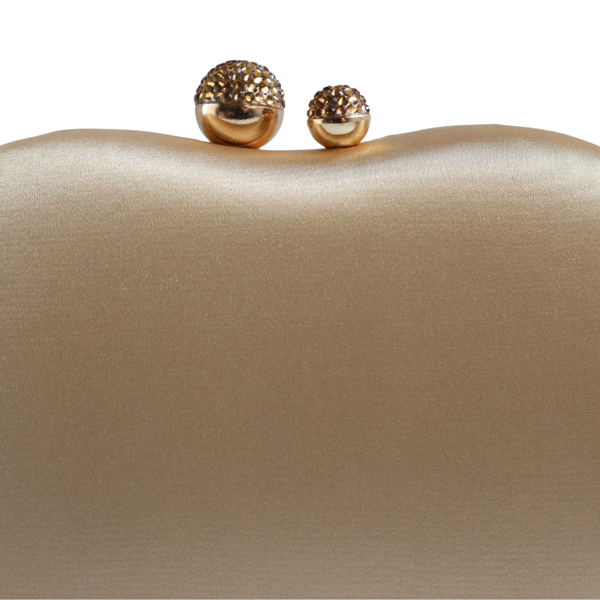 Bolsa Festa Clutch Tecido Acetinado Dourada