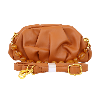 Bolsa Festa Pouch Courvin Marrom Caramelo