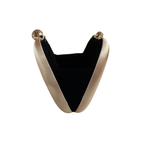 Bolsa Festa Clutch Tecido Acetinado Dourada - ReUse
