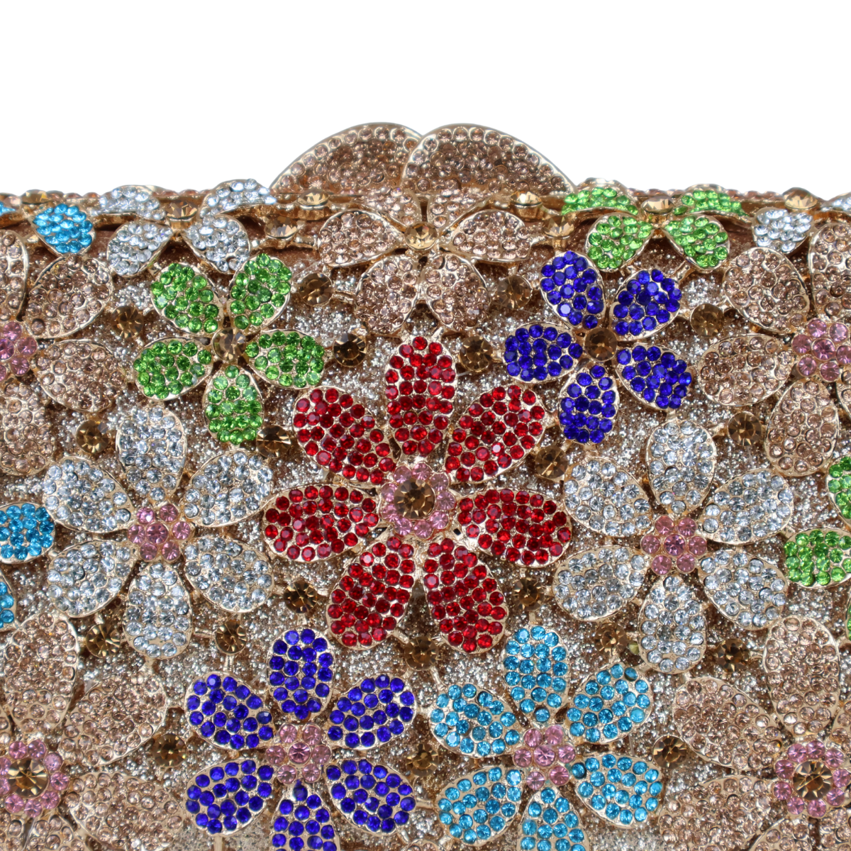 Bolsa Festa Clutch Pedraria Strass Colorida