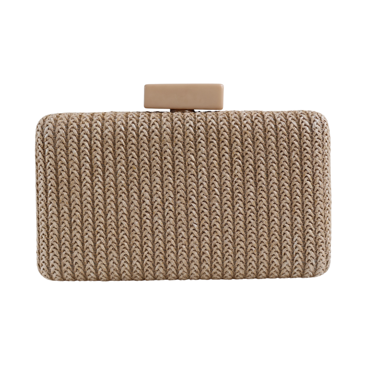 Bolsa Clutch Festa Palha Bege