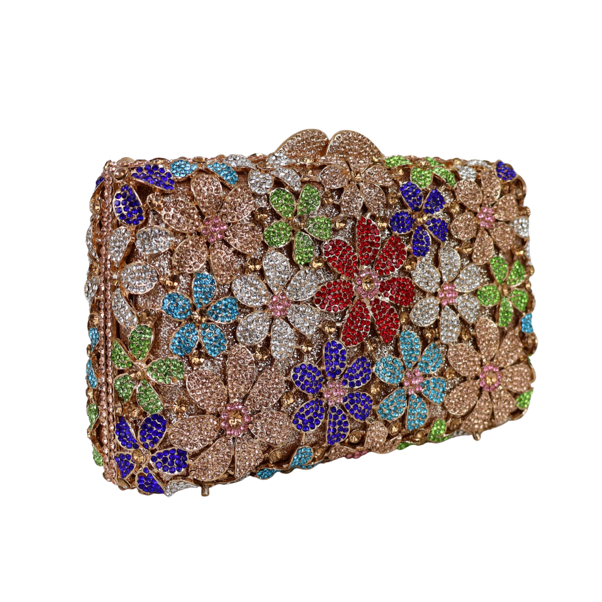 Bolsa Festa Clutch Pedraria Strass Colorida