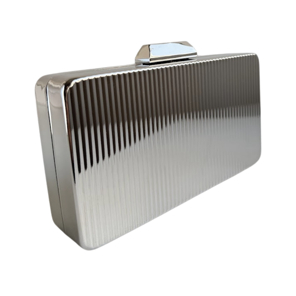 Bolsa de Festa Clutch Prata Metalizada - ReUse