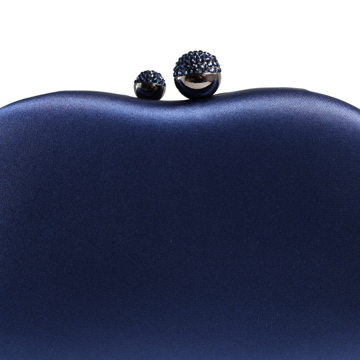 Bolsa Festa Clutch Tecido Acetinado Azul Marinho