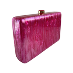 Bolsa Clutch Festa Acrílico Fúcsia