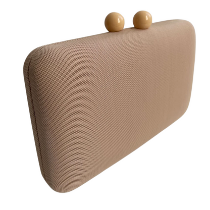 Bolsa Festa Clutch Nude Bege