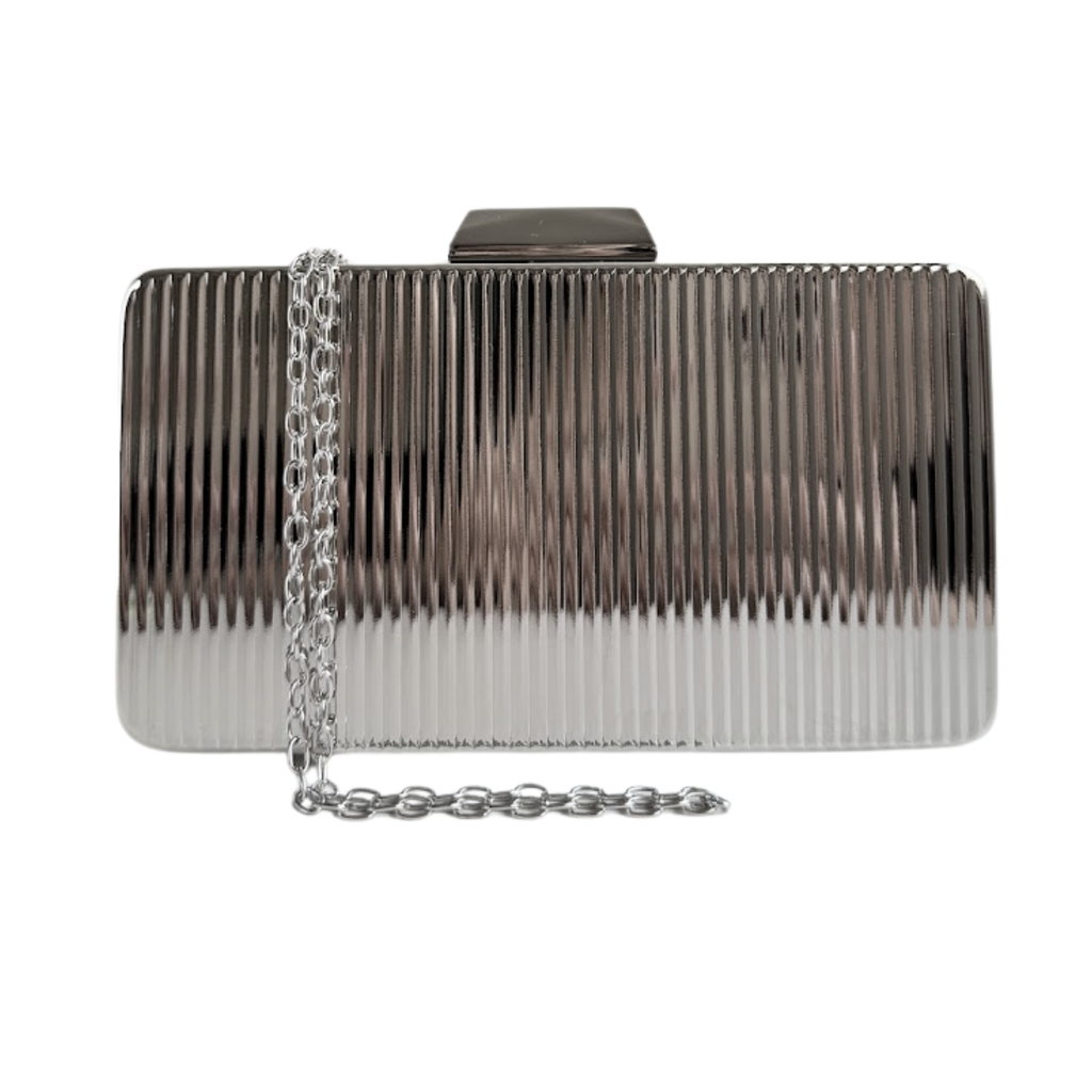Bolsa de Festa Clutch Prata Metalizada - ReUse
