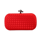 Clutch Tressê Cetim Inspired Pequena Vermelha