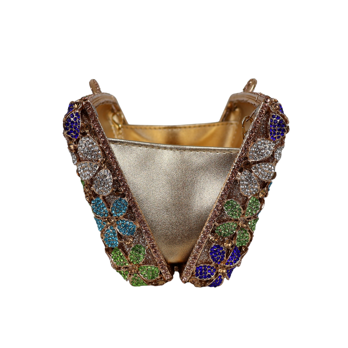 Bolsa Festa Clutch Pedraria Strass Colorida