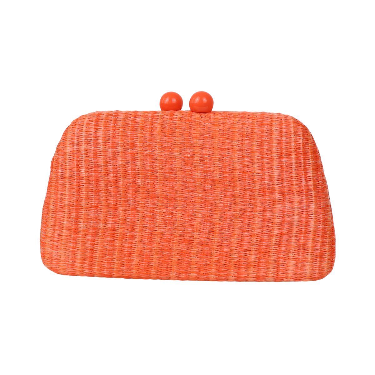 Bolsa de Festa Clutch Palha Laranja