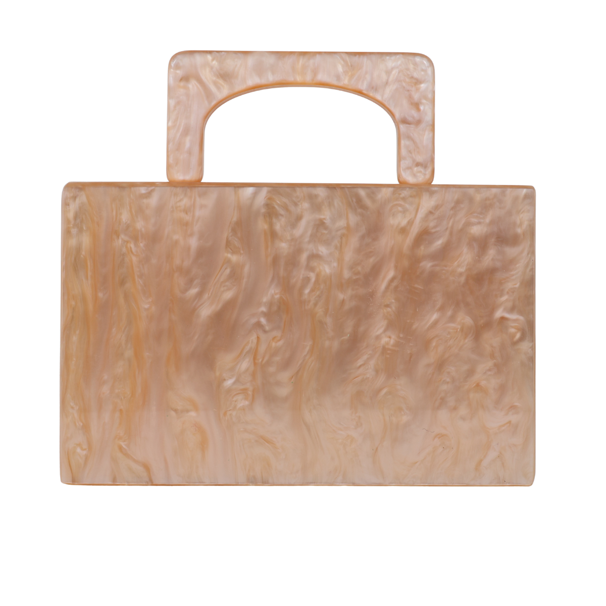 Bolsa de Mão Festa Clutch Acrílico Bege