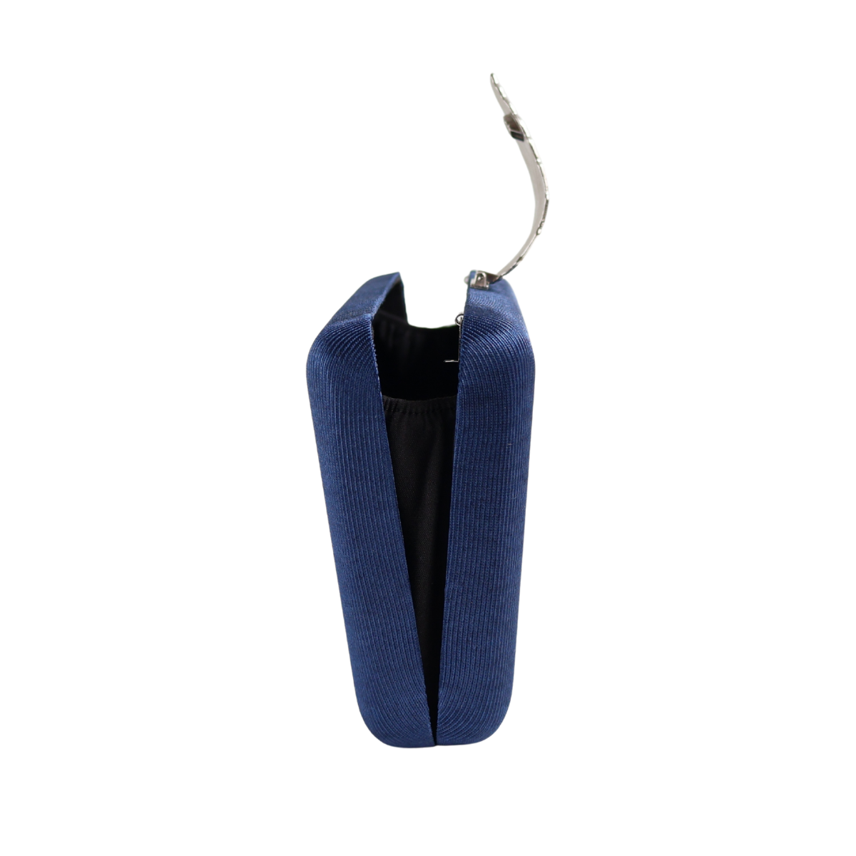 Bolsa Festa Clutch Fecho de Folha Azul Marinho - ReUse