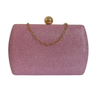 Bolsa de Festa Clutch Brilho Rosa Bebê - ReUse