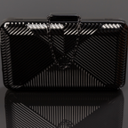 Bolsa de Festa Clutch Metalizada Grafite
