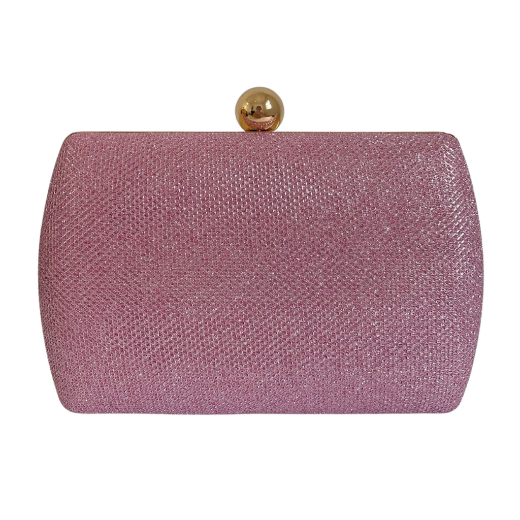 Bolsa de Festa Clutch Brilho Rosa Bebê - ReUse