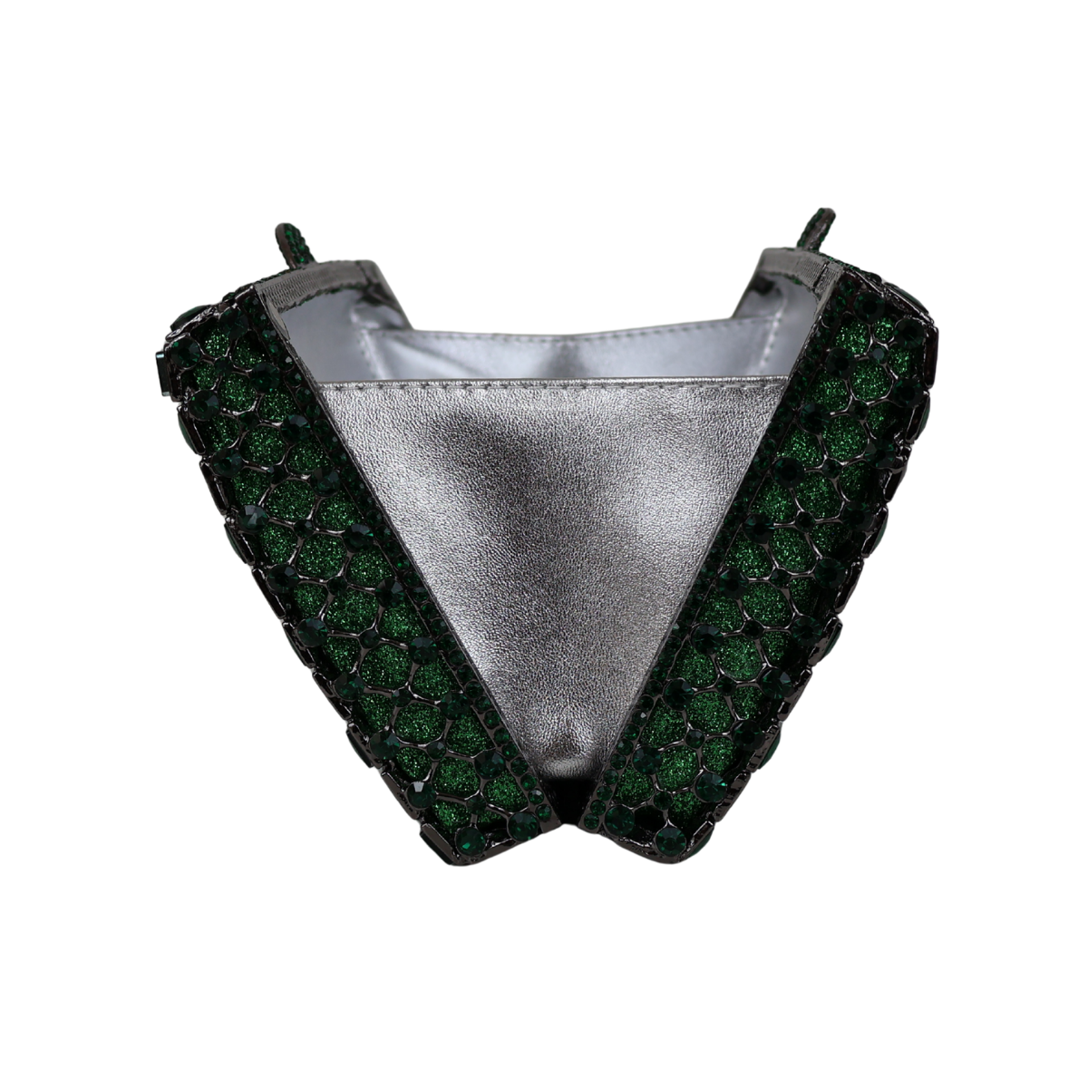 Bolsa Festa Clutch Pedraria Strass Verde