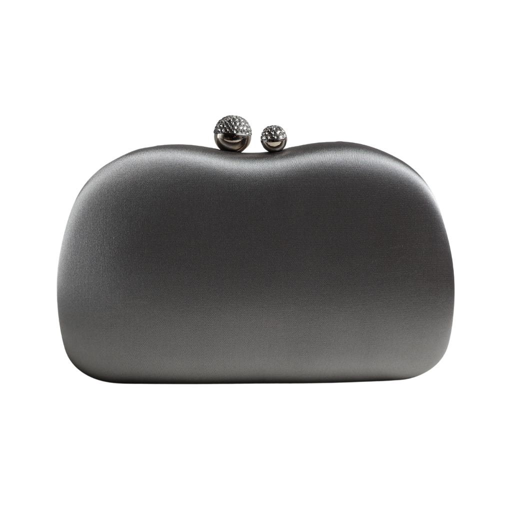 Bolsa Festa Clutch Tecido Acetinado Prata