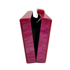 Bolsa de Festa Clutch Acrílico Rosa
