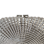 Bolsa de Festa Clutch Prateada Metalizada