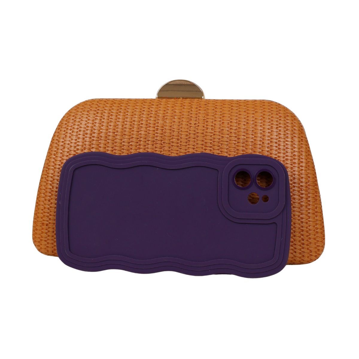 Bolsa Clutch Festa Caramelo