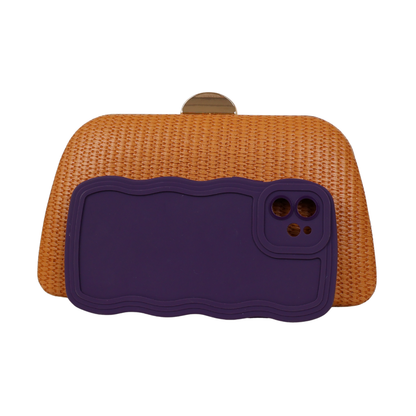 Bolsa Clutch Festa Caramelo