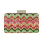 Bolsa de Festa Clutch Palha Colorida