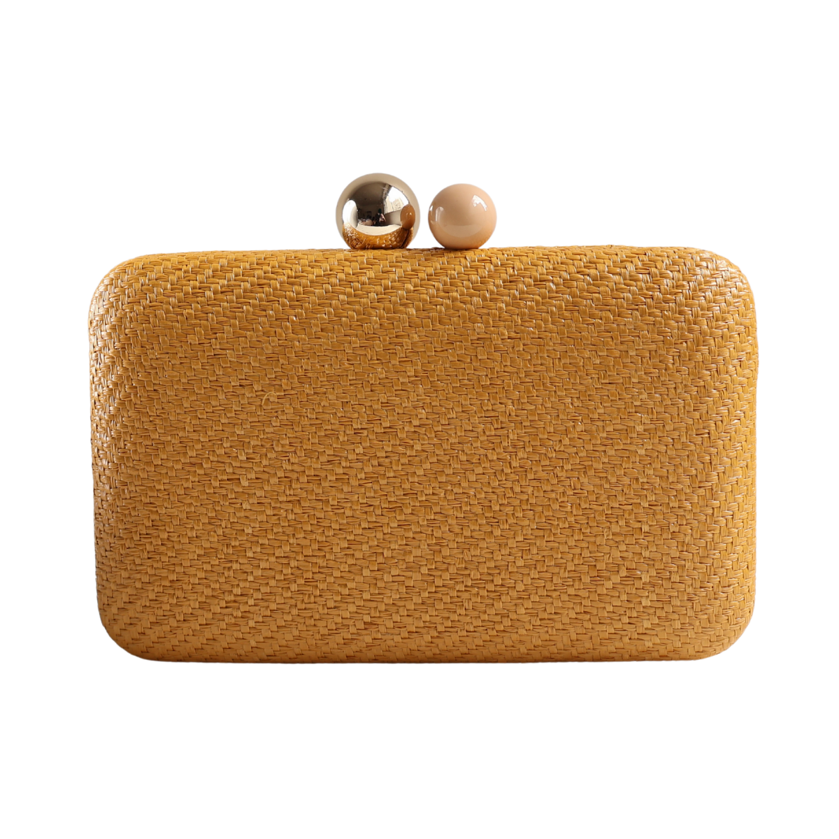 Bolsa Clutch Festa Palha Amarelo Mostarda