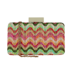 Bolsa de Festa Clutch Palha Colorida