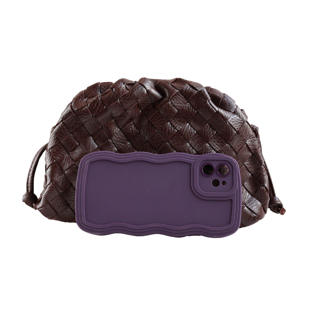 Bolsa Festa Pouch Courvin Marrom Café