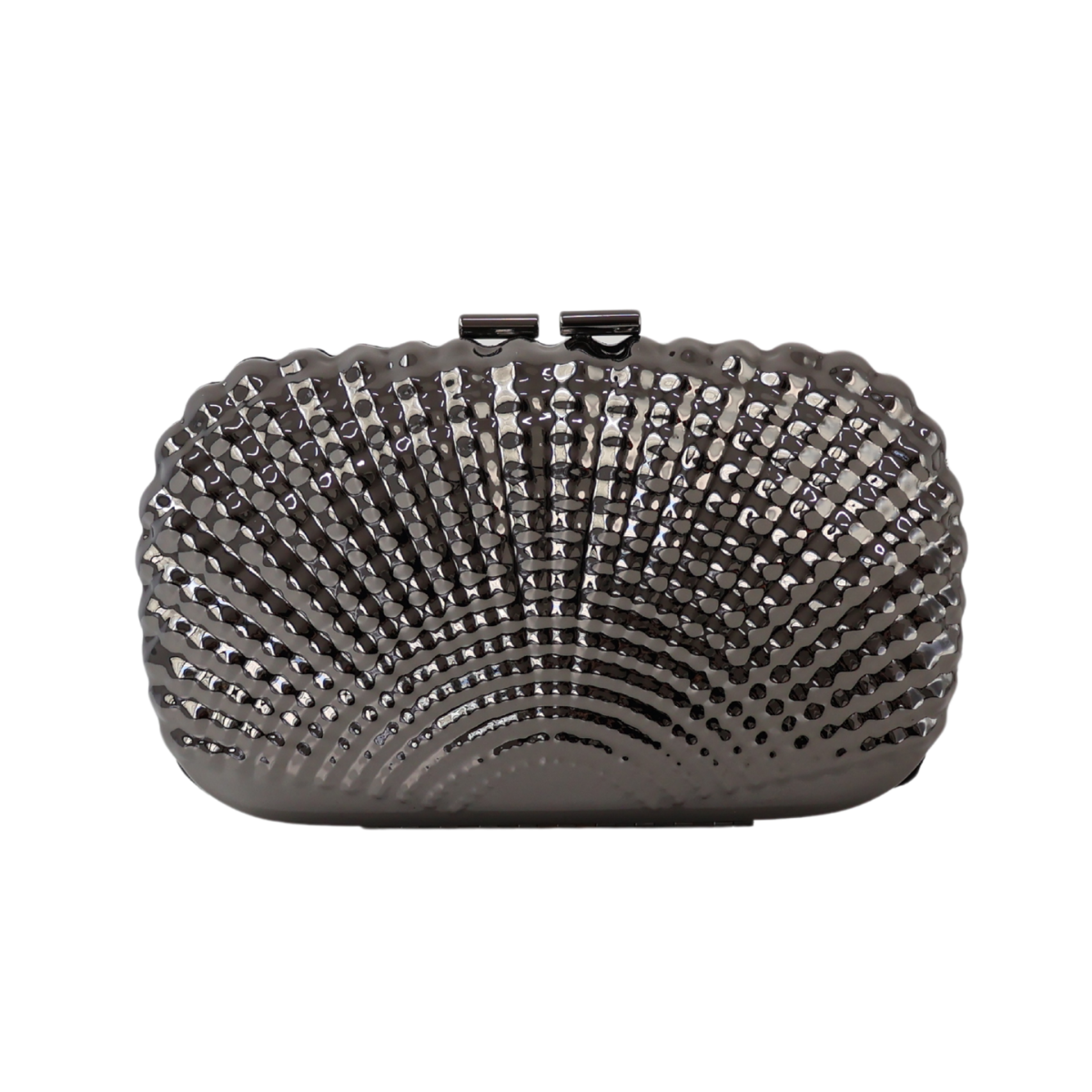 Bolsa de Festa Clutch Prateada Grafite