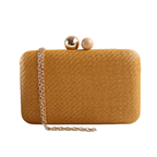 Bolsa Clutch Festa Palha Amarelo Mostarda