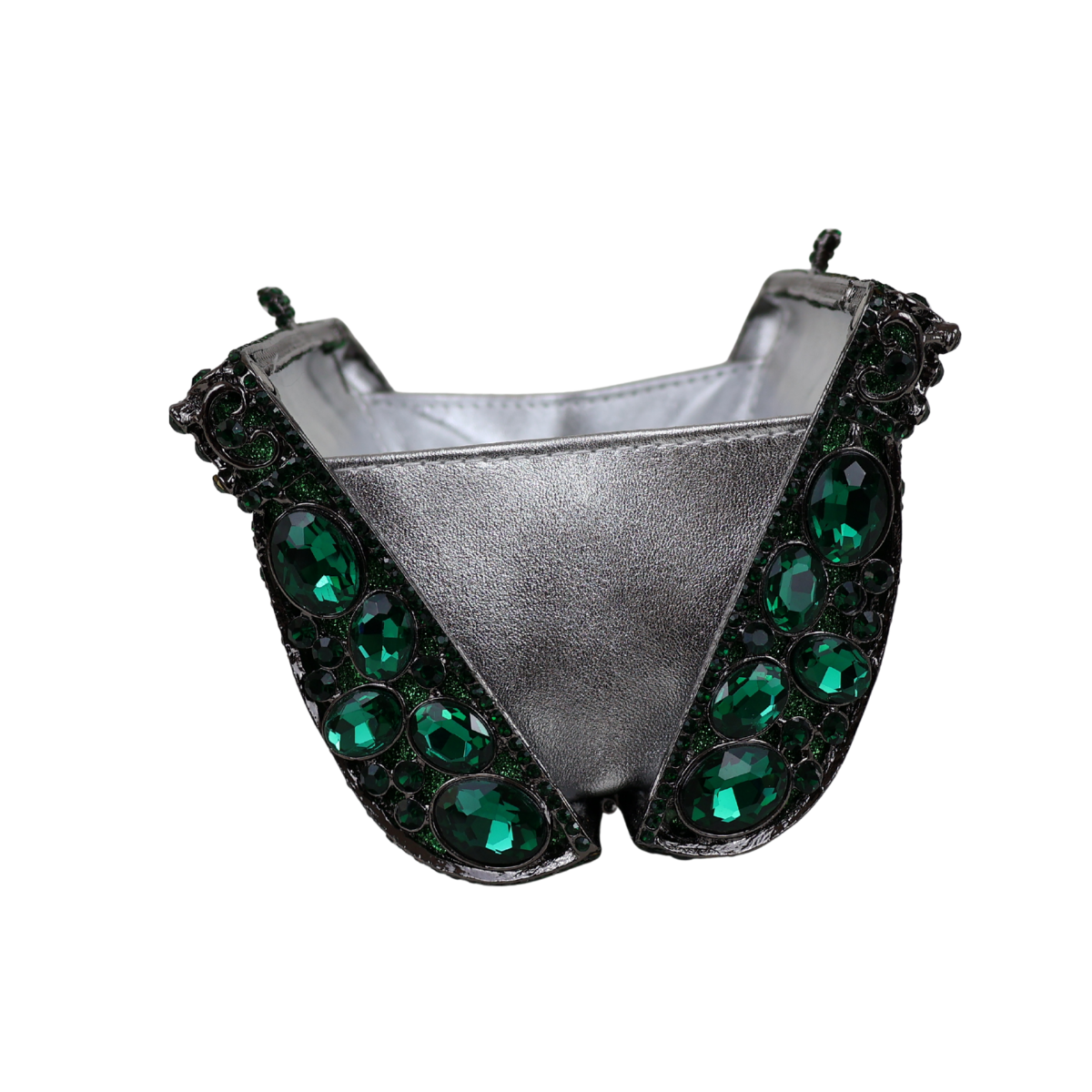 Bolsa Festa Clutch Pedraria Strass Verde