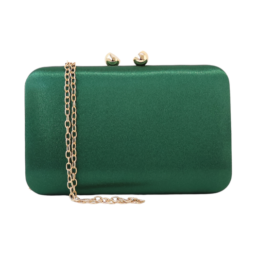 Bolsa Clutch Festa Cetim Verde