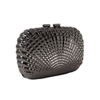 Bolsa de Festa Clutch Prateada Grafite