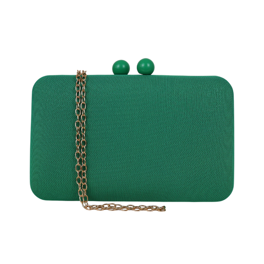 Bolsa Clutch Festa Tecido Verde