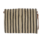 Bolsa Carteira Envelope de Palha Bege