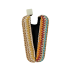 Bolsa de Festa Clutch Palha Colorida