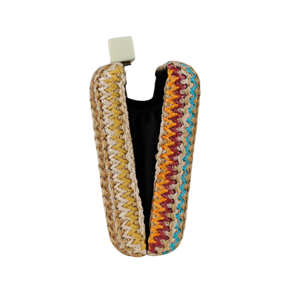 Bolsa de Festa Clutch Palha Colorida