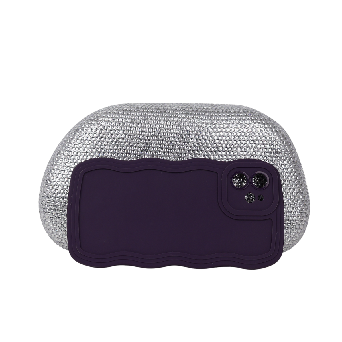 Bolsa Festa Clutch Strass Prata - ReUse