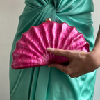 Bolsa Clutch Festa Acrílico Rosa