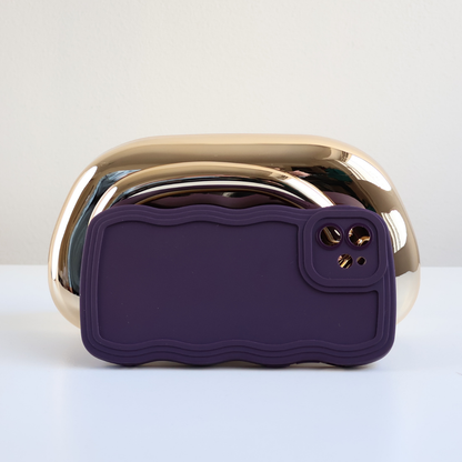 Bolsa de Festa Clutch Metalizada Dourada