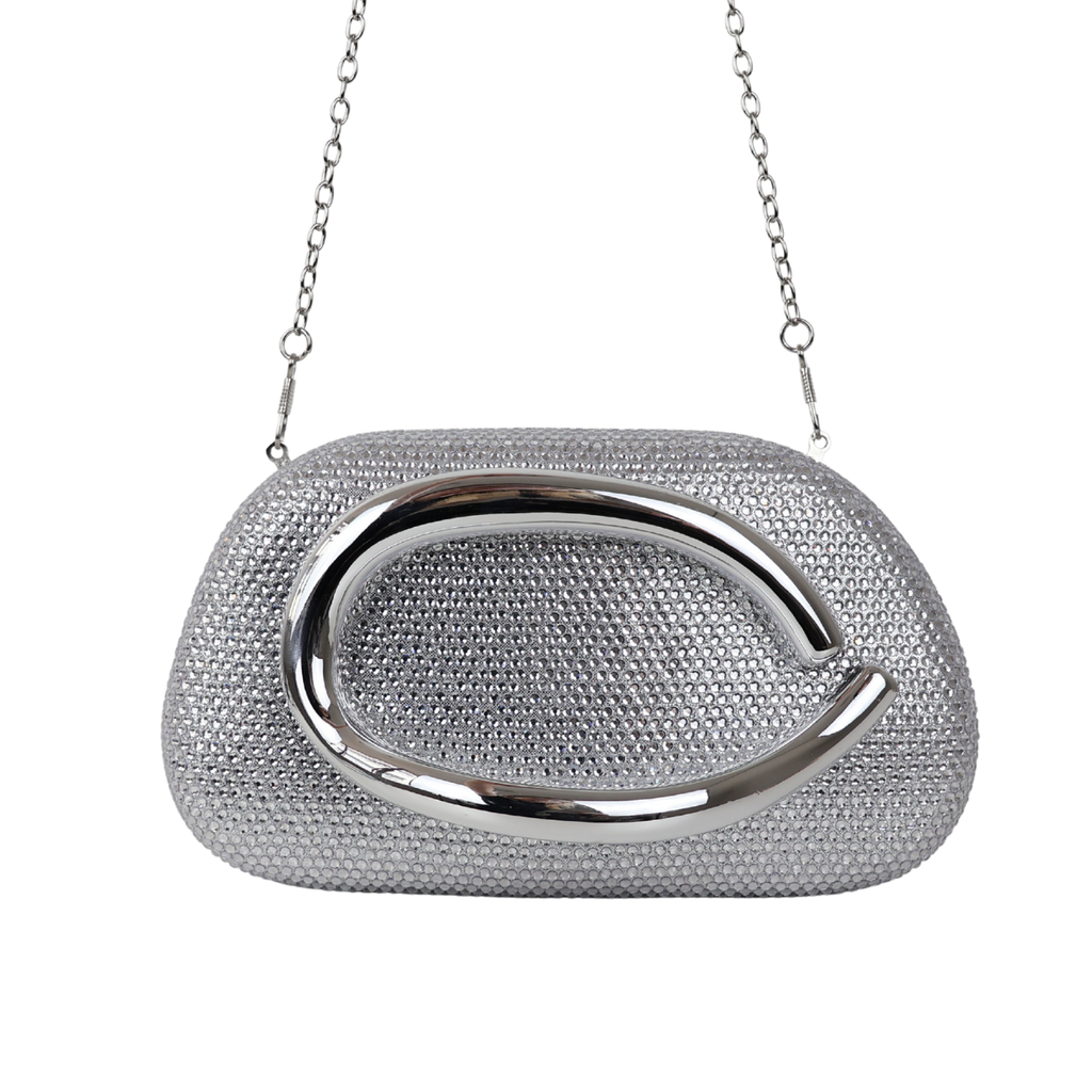 Bolsa Festa Clutch Strass Prata - ReUse