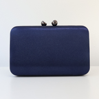 Bolsa Clutch Festa Cetim Azul Marinho