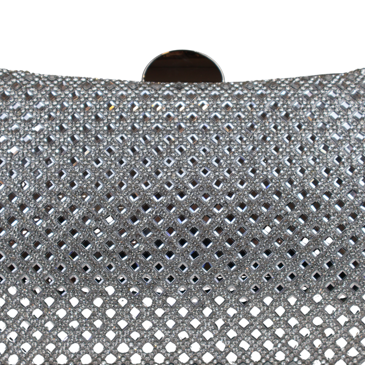 Bolsa Festa Clutch Strass Prata