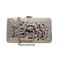 Bolsa de Festa Clutch Metalizada Prateada