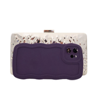 Bolsa de Festa Clutch Metalizada Prateada