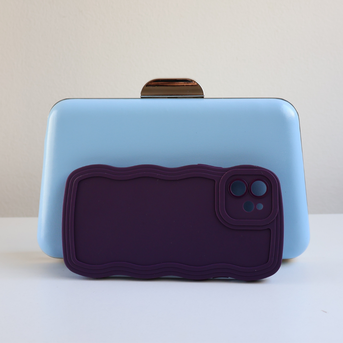 Bolsa Clutch Festa Azul Celeste