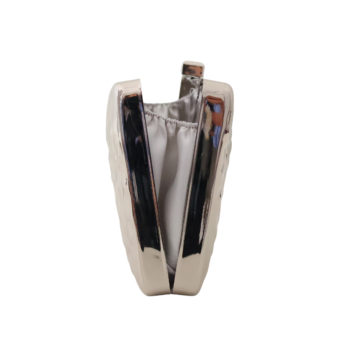 Bolsa de Festa Clutch Metalizada Prateada