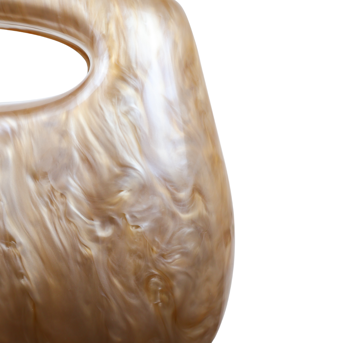 Bolsa de Mão Clutch Festa Acrílico Marrom