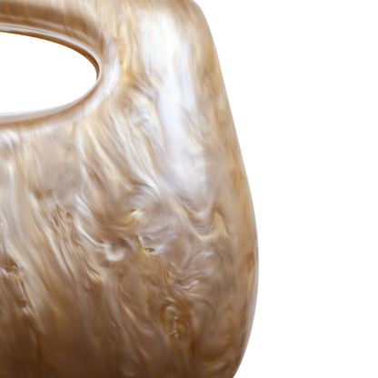 Bolsa de Mão Clutch Festa Acrílico Marrom